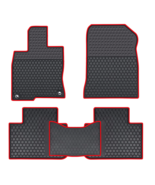 Lwope Fits 2022-2023 Honda Civic 5pc Black w Red All Weather Rubber Floo... - $1,438.48 MXN