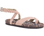 Muk Luks Women Braided Ankle Strap Sandals Estelle Size US 9 Blush Pink - $32.67