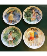 Set Of 4 Paul Durand Limoges Collectible Plates With Children&#39;s Illustra... - $266.66 MXN