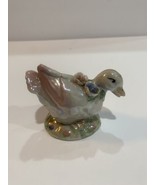 Small Porcelain Flowered Duck - $5.48 CAD
