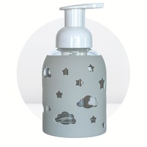 Glass Bottle Foaming Soap Dispenser, Soft Grip Silicone Sleeve, Refillab... - £18.30 GBP