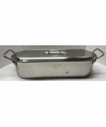 INOX Italian Stainless Steel Elongated Pasta Boiler With Strainer Pot - $135.82 CAD