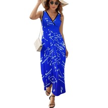 Mondxflaur Constellation Summer Dresses for Women V-neck Sleeveless Long... - £28.70 GBP+