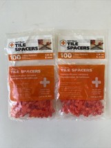 Tavy Basix Cross Spacers Tile 1/4in 6mm 200 Pcs Two Pack New Sealed - £8.51 GBP