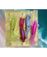 SOFT PLASTIC SQUID INJECTION MOLD 3.5&quot; FISHING SWIM BAIT LURE MOULD PLAS... - $60.17