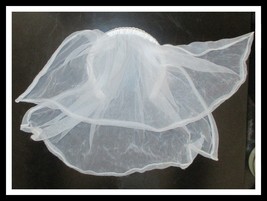 Build A Bear Workshop White Tulle Veil With Satin Covered Headband - $128.98 MXN