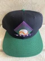 Vintage 1993 Hawaii Kauai Emeralds New Era Snapback Hat Winter Baseball - £39.87 GBP