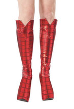 Marvel Spidergirl Spiderman Stivali Scarpe Copri Donna Adulto Accessorio Costume - £11.86 GBP