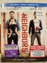 Neighbors Blu Ray DVD Digital HD Combo New Sealed NIP Seth Rogen Zach Effron - £7.64 GBP