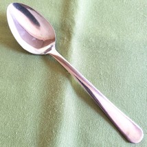 Adcraft Teaspoon Stainless Unknown Pattern 6&quot; Long Plain Handle Rounded Tip - $5.93