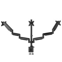 Triple Monitor Stand, 3 Monitor Desk Mount For Three Flat/Curved Computer Screen - £163.85 GBP