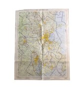 Vintage Local Aeronautical Chart Map of Boston 1966 29&quot; X 22&quot; - £23.50 GBP