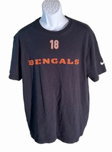 NIKE  AJ Green #18 Cincinnati Bengals NFL Jersey T-Shirt Mens XL Black - £9.45 GBP