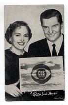 Mary Healy and Peter Lind Hayes Original Arcade Card blank back CBS - $20.37