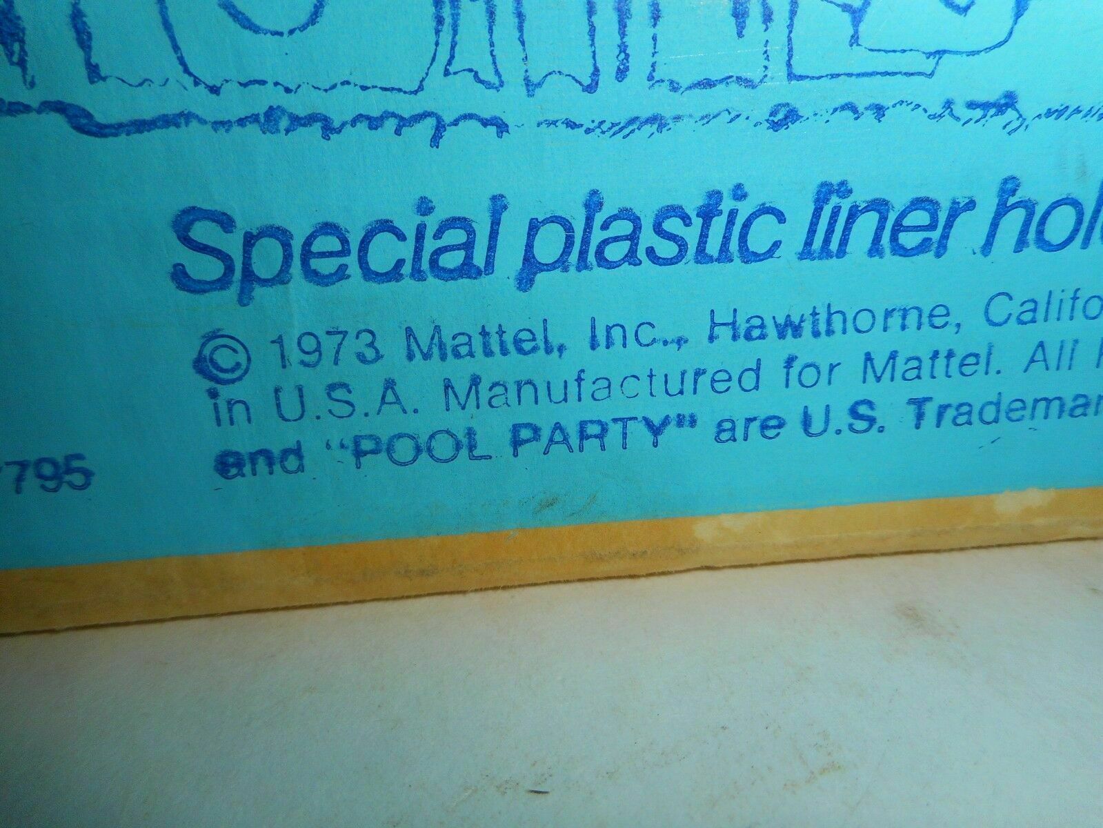 Vintage Mattel 1973 Barbie's Pool Party with Box No. 7795 missing a few parts Item image 6
