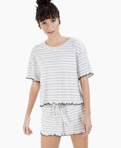 Jenni by Jennifer Moore Womens Sleepwear Lettuce-Edge Pajama Shorts Set, Medium - £24.03 GBP