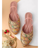 Punjabi women jutis mojaris Indian Free shipping Chappal Sandal Ethnic S... - £23.12 GBP