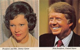 39th PRESIDENT JIMMY CARTER &amp; FIRST LADY ROSLYN POSTCARD - $8.33