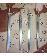4 QUANTITY 12 INCH ALUMINUM METAL MILITARY HOOKED TENT QUICK AND RAPID S... - €10,83 EUR