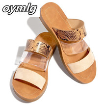 New Women Slippers Serpentine Double Layer Sandals Flat Bottom Ladies Be... - £21.92 GBP