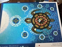 Medicine Turtle James Jacko 1000 Puzzle Native Odawa Pottawatomi Artist ... - $34.89