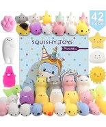 42 Pcs Mochi Squishies Mini Squishy Toys Kawaii Animal Squishies Stress ... - £23.36 GBP