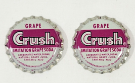 2 Vintage Grape Crush Corked Unused Soda Bottle Cap - £4.73 GBP