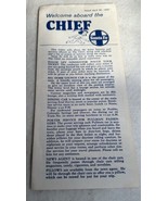 Santa Fe Railway “Welcome Aboard The CHIEF” Brochure 1967 - $9.89