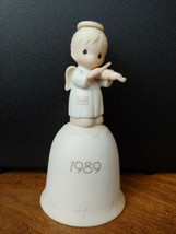Precious Moments Collectible Bell. &quot;Oh Holy Night&quot; 1989 Angel with Violen - £9.58 GBP