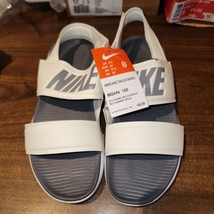 NEW Womens White Nike Tanjun Sandals size 8 great for beach pool or around house - £26.33 GBP