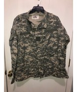 US ARMY Military Digital Camo Zip Up  Jacket Large Regular 8415-01-519-8599 - $11.87