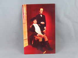Vintage Postcard - George Washington and Abraham Lincoln Royal London Wax Museum - £11.88 GBP