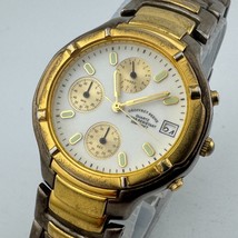 Geoffrey Beene Quartz Watch Men 30m Dual Tone Chronograph Date New Batte... - $496.14 MXN