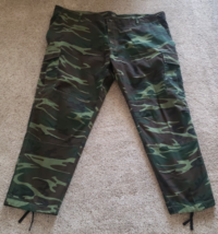 Vintage Redhead Mens Cargo Pants Camo Camouflage Sz 3XL Army Woodland 52x32 - $20.37