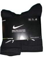 Nike Everyday Cushion Crew Socks Large Us size Men 9 Woman’s - Pack of 6... - $24.63