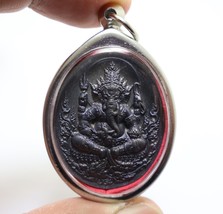 LORD GANESHA AMULET 4 GOD OF SUCCESS GANESH GANAPATI OM HINDU DEVA LUCKY... - £63.30 GBP