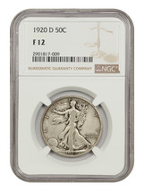 1920-D 50C Ngc F12 - £122.12 GBP