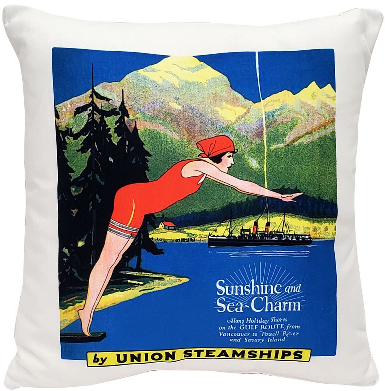 Sunshine and Sea-Charm Throw Pillow 20x20 - $69.95