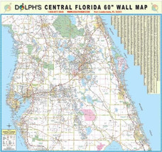 Central Florida Laminated Wall Map (D) - £198.47 GBP