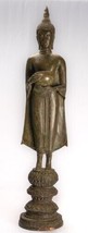 Ancien Thai Style Ayutthaya Debout Bronze Charité Statue de Bouddha - 99cm/40 &quot; - £1,278.48 GBP