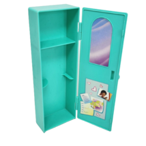 VINTAGE 1991 MATTEL ARCO BARBIE TEAL PLASTIC SCHOOL LOCKER REPLACEMENT O... - $23.75