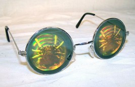 SPIDER IN WEB HOLOGRAM 3D GLASSES mens womens glasses HIDE EYES spiders ... - $6.64