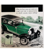 1930 Demonstrator Car Advertisement Automobilia Rough Road Ride DWWW10 - $29.99
