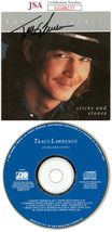 Tracy Lawrence signed 1991 Sticks and Stones Album Cover Booklet w/ CD &amp; Case- J - £47.12 GBP