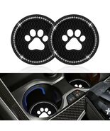 Kewucn Bling Paw Car Cup Holder Coasters 2PCS Dark Blue Rhinestone - $53.22 MXN