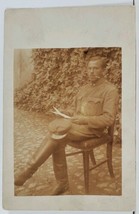 WWI Era Soldier RPPC German Possibly Company /Regiment 17 on Collar Postcard L15 - £19.88 GBP