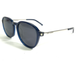 Saint Laurent Sunglasses SL 113/F 004 Blue Silver Round Frames with Blue... - £112.28 GBP