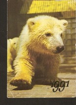 Russia Moscow 1991 Fauna animal POLAR BEAR CUB photo by I. Bavjikina - £2.63 GBP