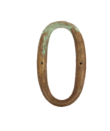 3 Inch House Number &quot;0&quot; Used with Patina - $123.89 MXN