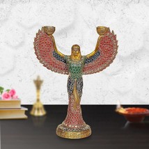 Brass Egyptian Statue of Goddess ISIS with Candle Holder Goddess of Egypt - £125.17 GBP